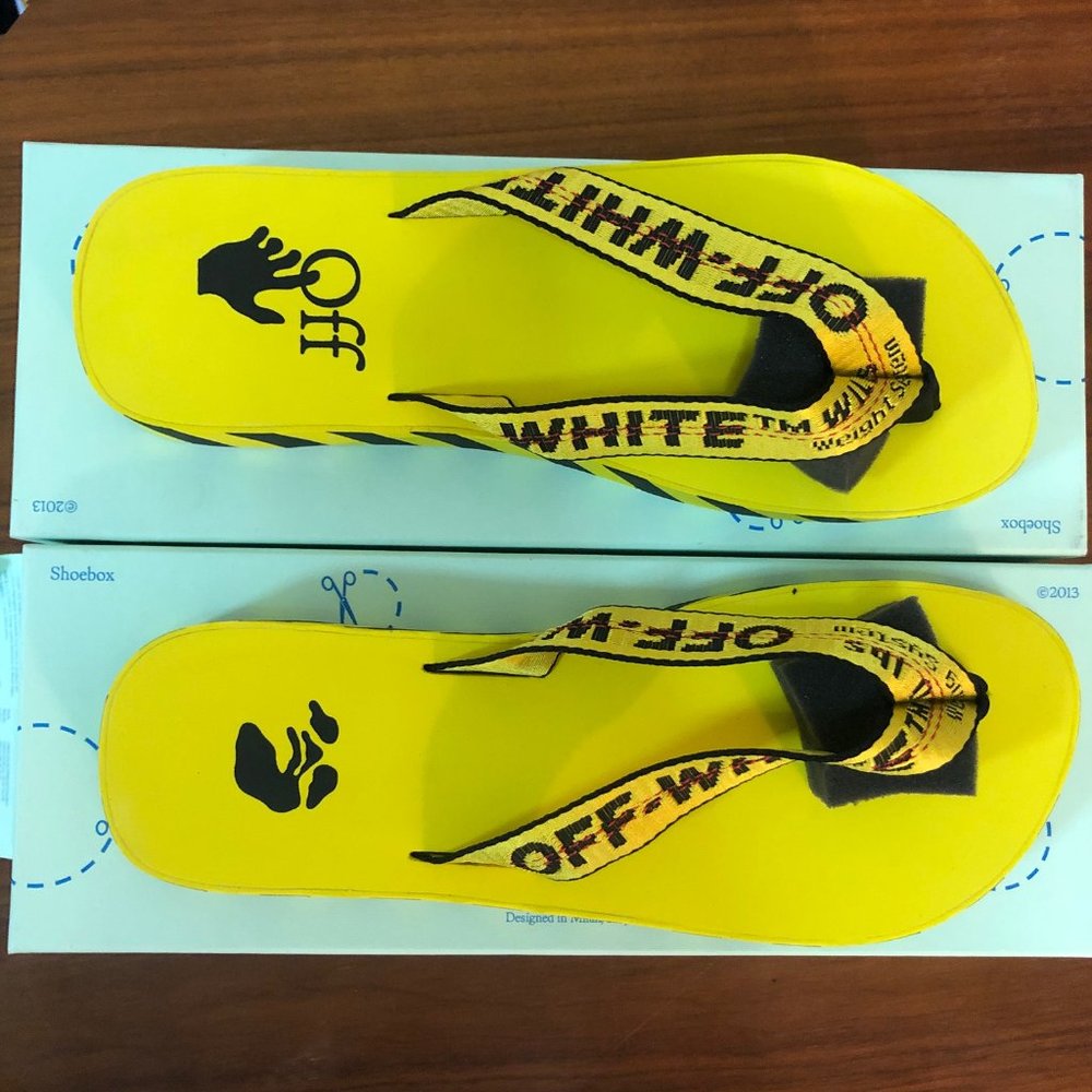OFF-WHITE Industrial Logo Platform Flip Flop